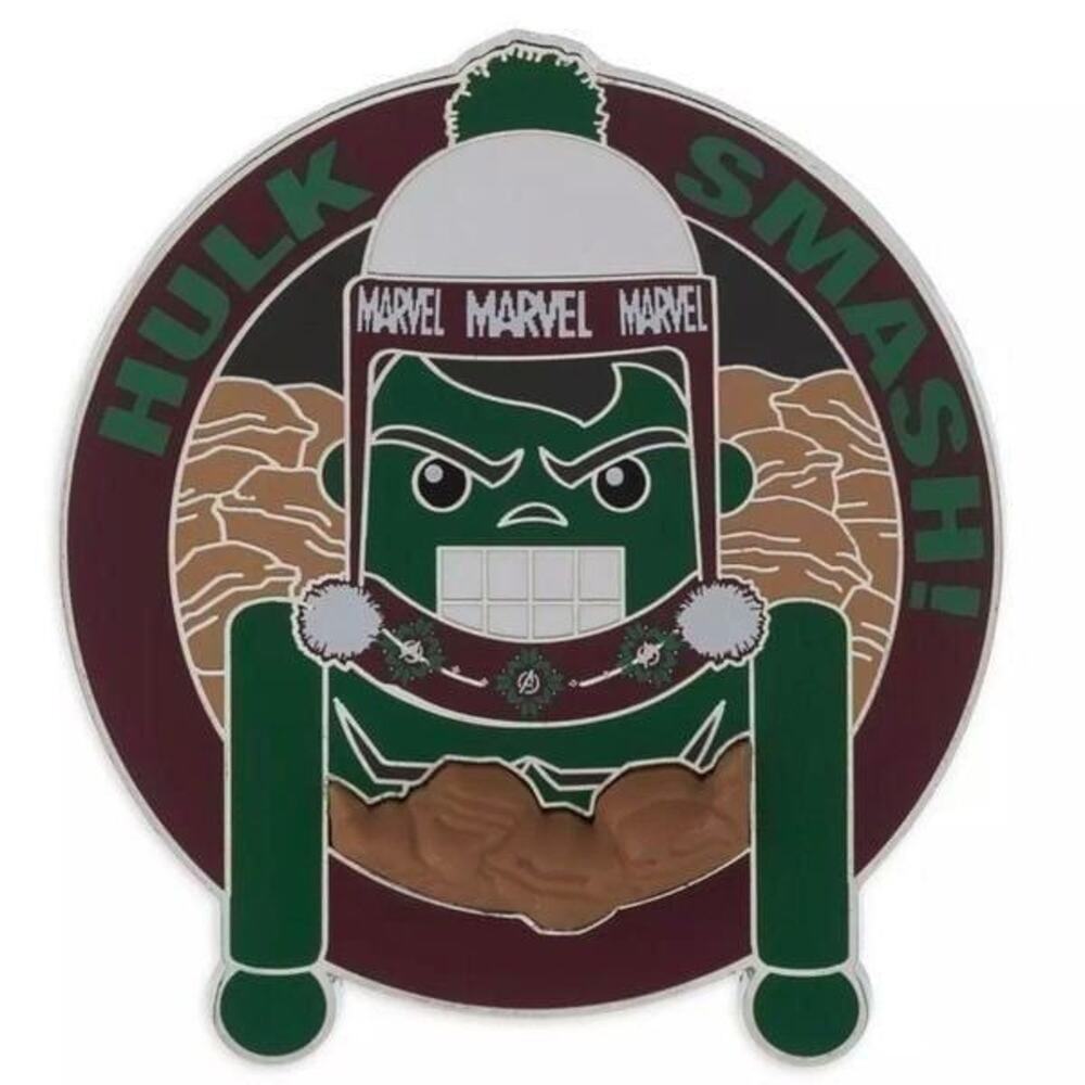 Hulk Nutcracker Holiday Pin Disney x Marvel New with Card